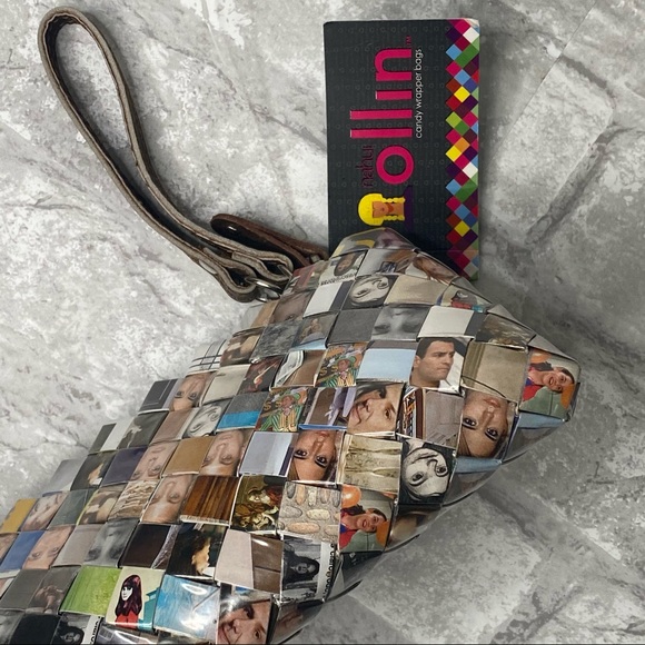 SOLD | NWT RARE Vintage NAHUI OLLIN Ollin Arm Candy Wrapper Clutch Purse - Picture 4 of 10